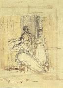 Edouard Manet Etude Pour 'Le balcon' (mk40) oil